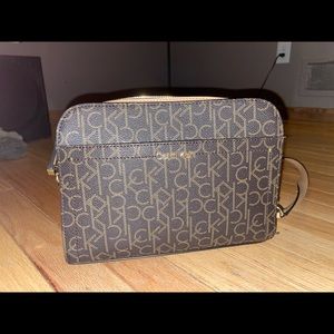 Brown authentic Calvin Klein purse